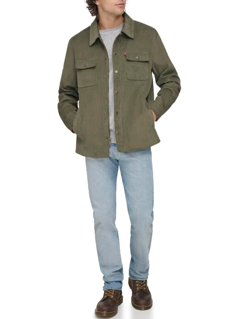 Men's Corduroy Shirt Jacket Coat